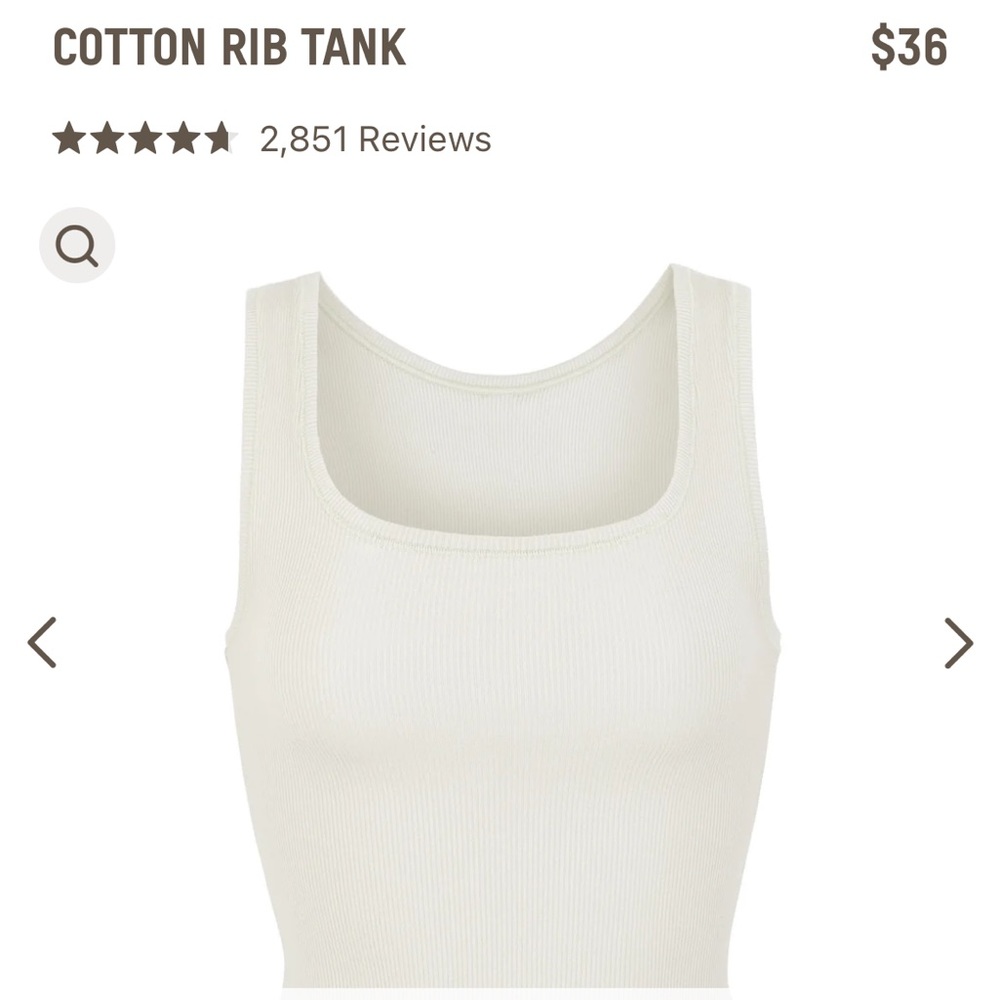 SKIMS — COTTON RIB TANK